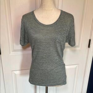 Isabel Marant Linen Blend T Shirt in Green Size Medium